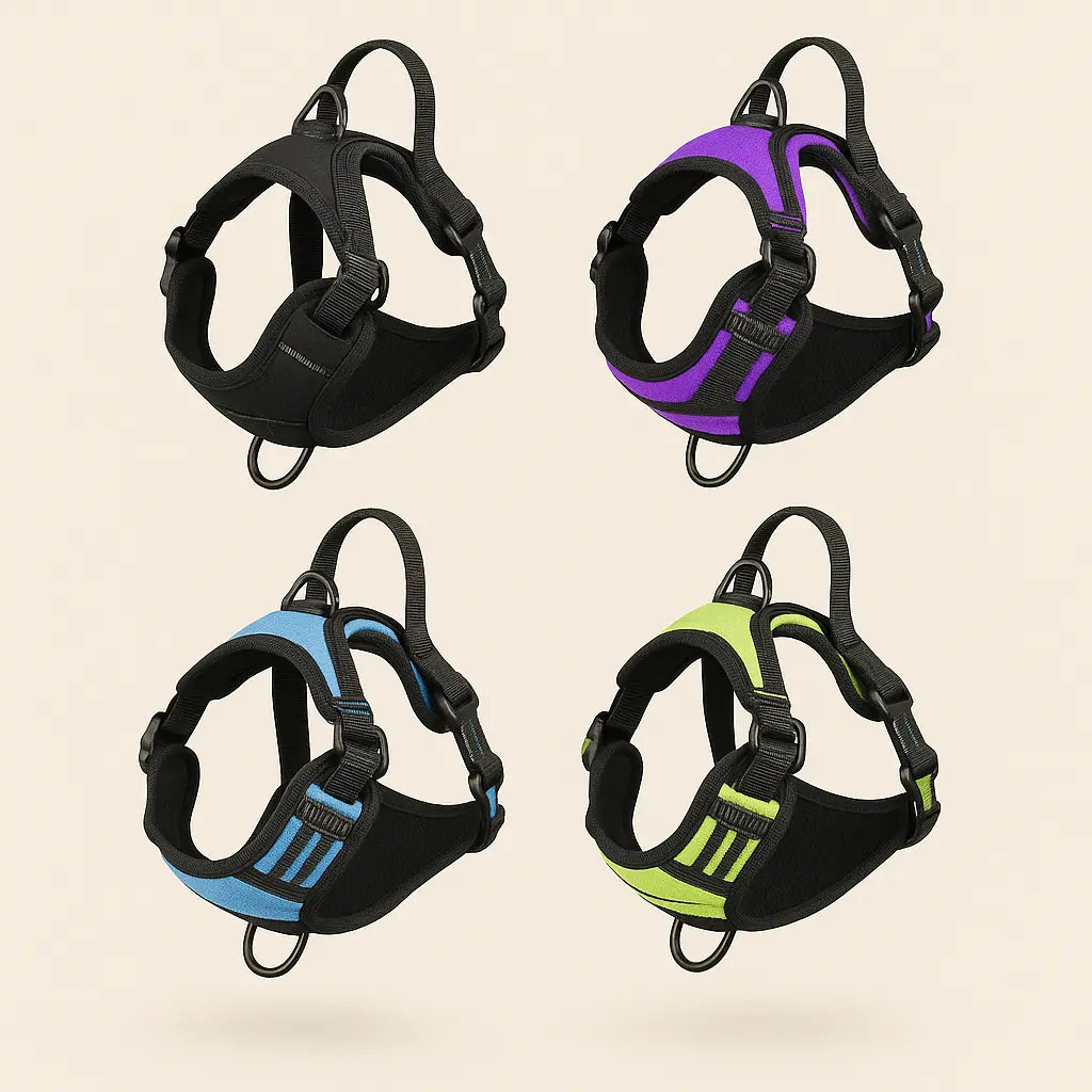 Harnais pour chien qui tire – Taille M/L | Anti-traction, réglable & robuste